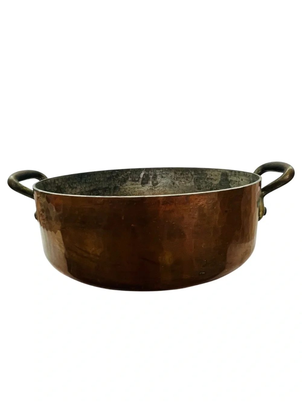 E. Dehillerin Hammered Copper Pan with Dual Handles